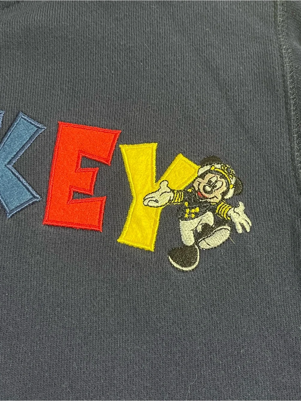 Disney Cruise Line Navy Mickey Mouse Hoodie Sweater Boys Size Medium